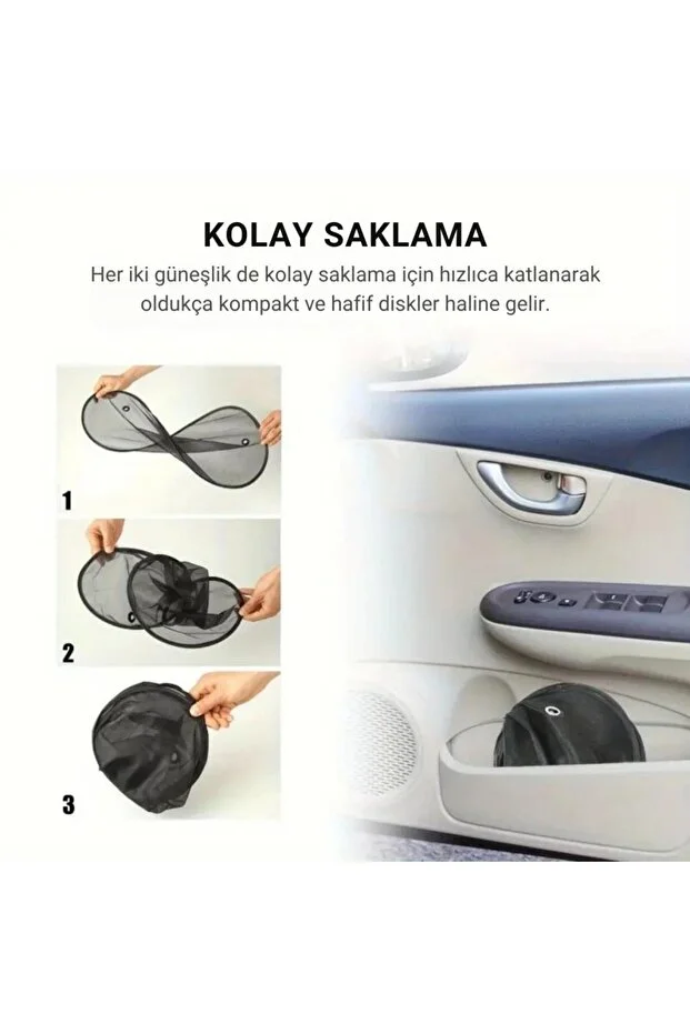 65x38 Cm Güneş Ve Uv Işın Engelleyici Yan Camlar Için Güneşlik, Görüş Engellemeyen Yan Güneşlik